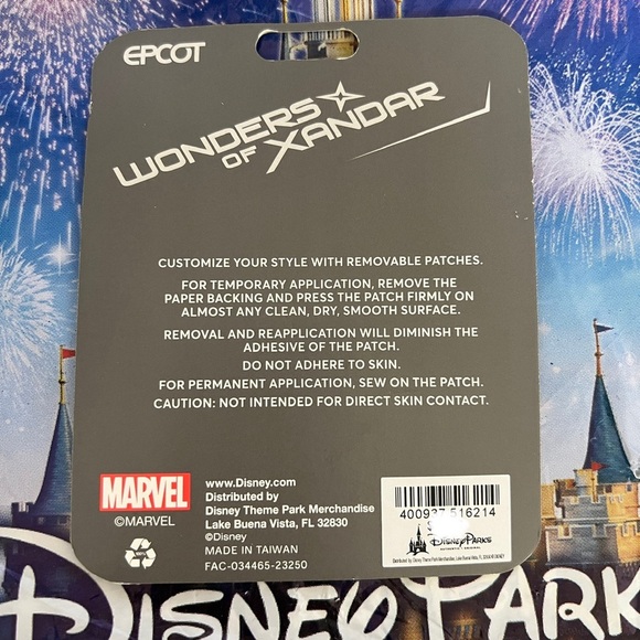 2022 Disney Parks Epcot Guardians Of The Galaxy Cosmic Rewind Logo Patch New - Picture 2 of 4